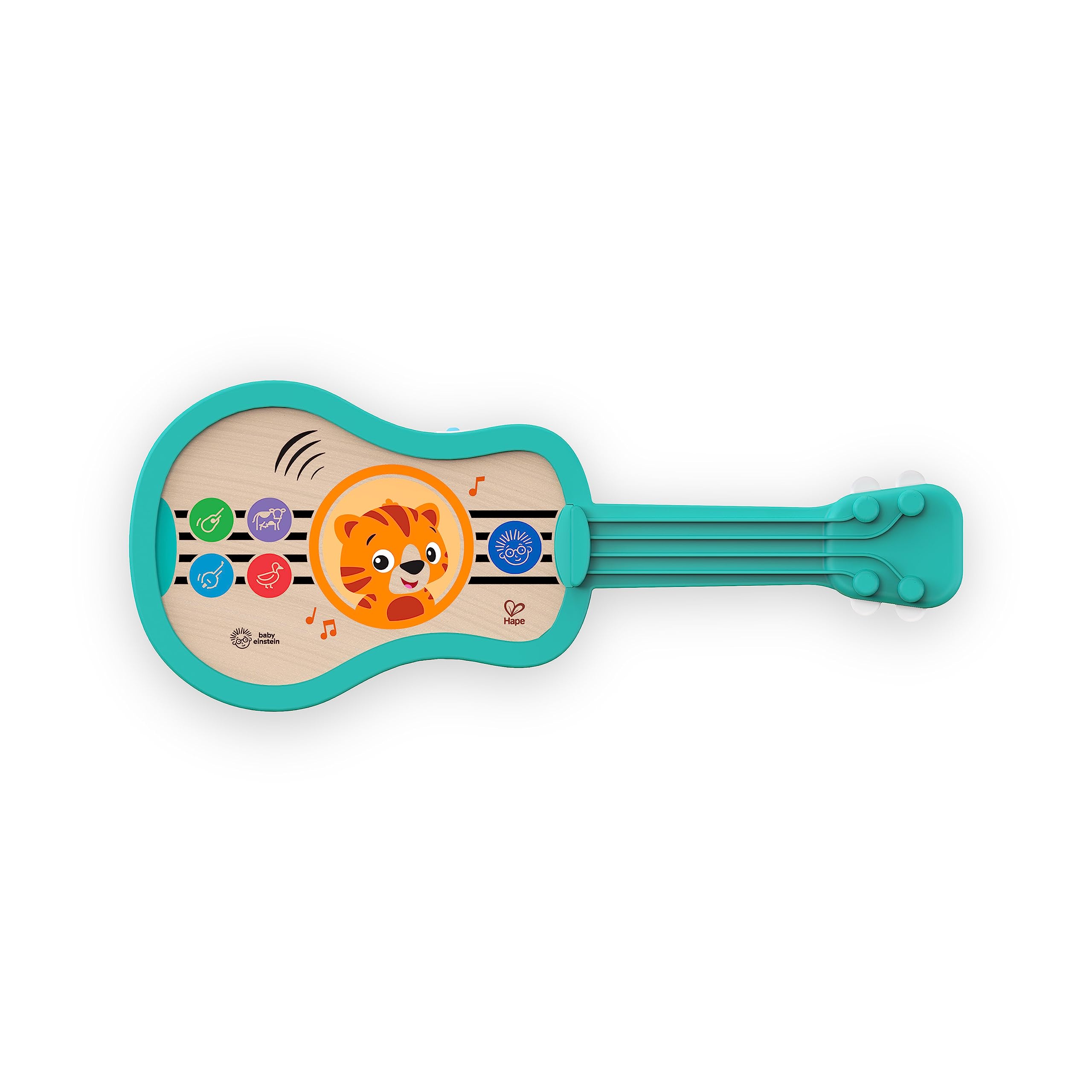 Baby Einstein Dokunmatik Teknolojili Hape Ahşap Ukulele Müzikli Oyuncak Sihirli Dokunmatik Müzik Enstrüman Sesleri ve Hayvan Sesleri 6 Ay ve Üzeri Çok Renkli 1 Adet (1'li Paket)