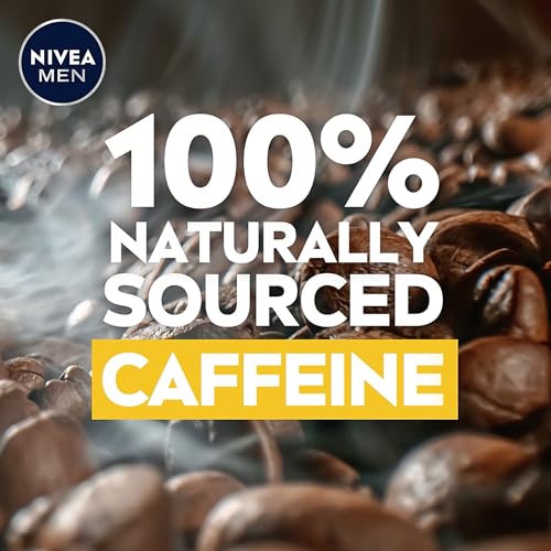 NIVEA Men Boost Duş Jeli 500 ml, 3'ü 1 Arada Komple Bakım, Vücut, Saç ve Yüz için, Kafein ile Canlandırıcı Bakım