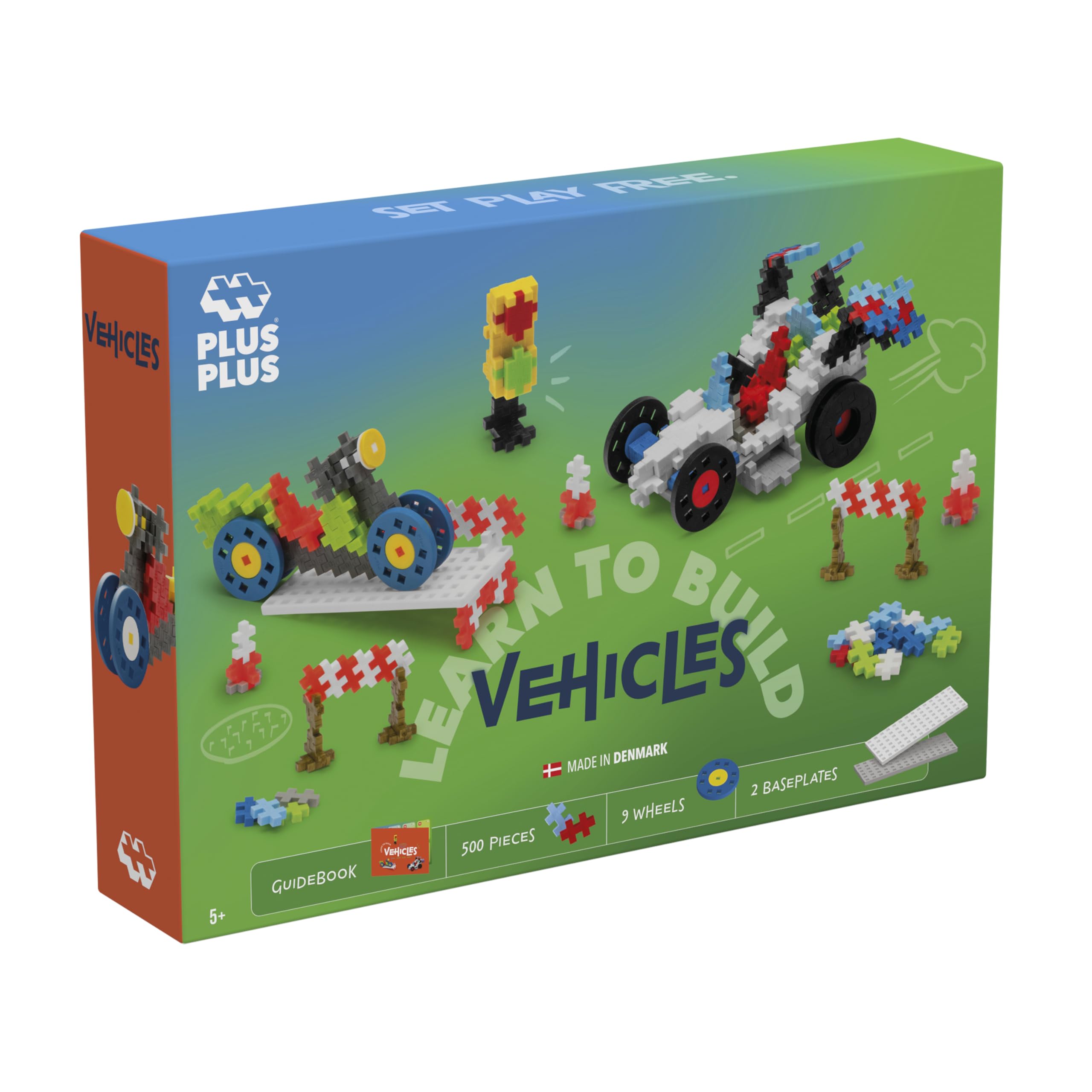 PLUS PLUS 9607011 Yaratıcı Yapı Taşları, Araç Seti, PlusPlus Go, Dahice İnşaat Oyuncağı, 500 Parça