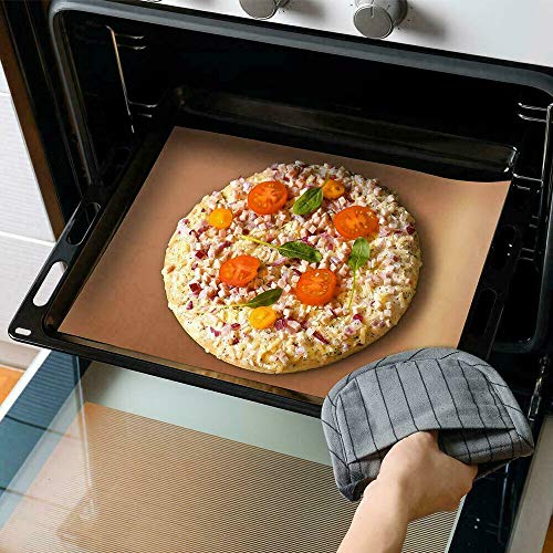 BlueFox Yanmaz Yapışmaz Mangal Pişirme Örtüsü "GRILLMAT" - 2 Adet En:40 Cm - 0,30mm - BAKIR RENK (100 cm) İKİLİ PAKET