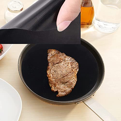 BlueFox Yanmaz Yapışmaz Mangal Pişirme Örtüsü "GRILLMAT" - 40 cm Genişlik, 0.30mm Kalınlık, Siyah Renk (60x40cm)