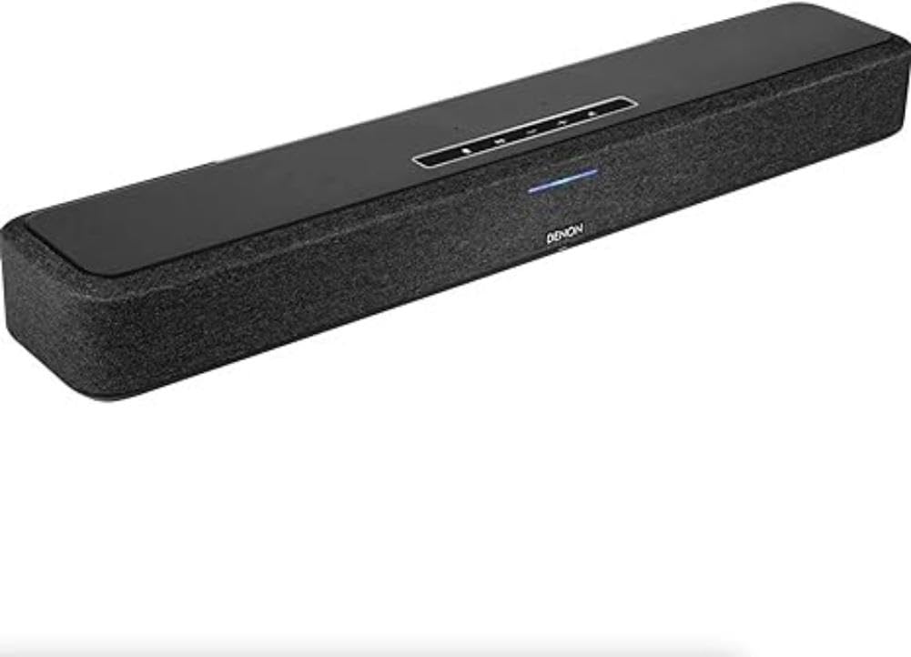 Denon Ev 550 Dolby Atmos 3D Ses, Wi-Fi ve Bluetooth, Dahili HEOS, Alexa, Siri ve AirPlay 2, Spotify Connect, Çift Ev Hoparlörleri ve Subwoofer, Siyah