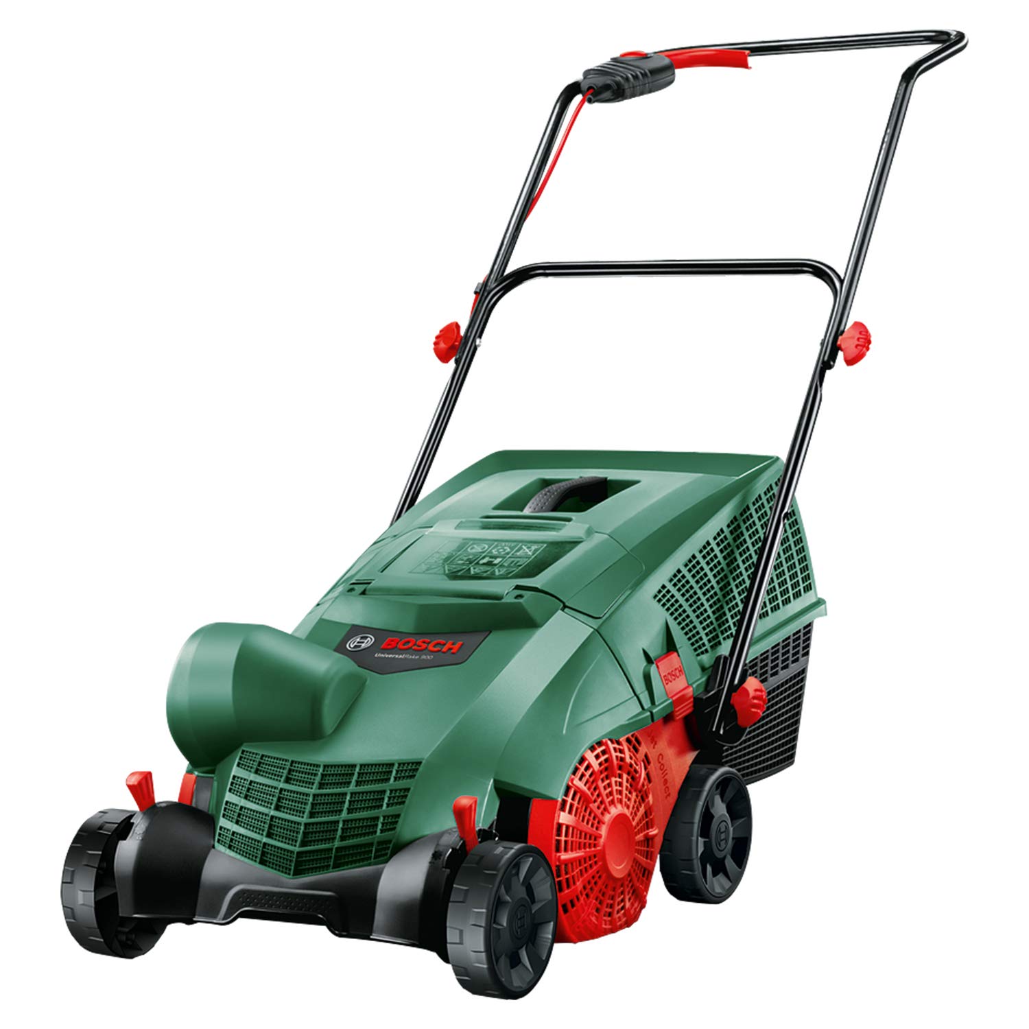 Bosch Elektrikli Çim Havalandırma Makinesi UniversalRake 900 (900 W, 32 cm Çalışma Genişliği, 50 L Toplama Kutusu Kapasitesi, Karton Pakette)