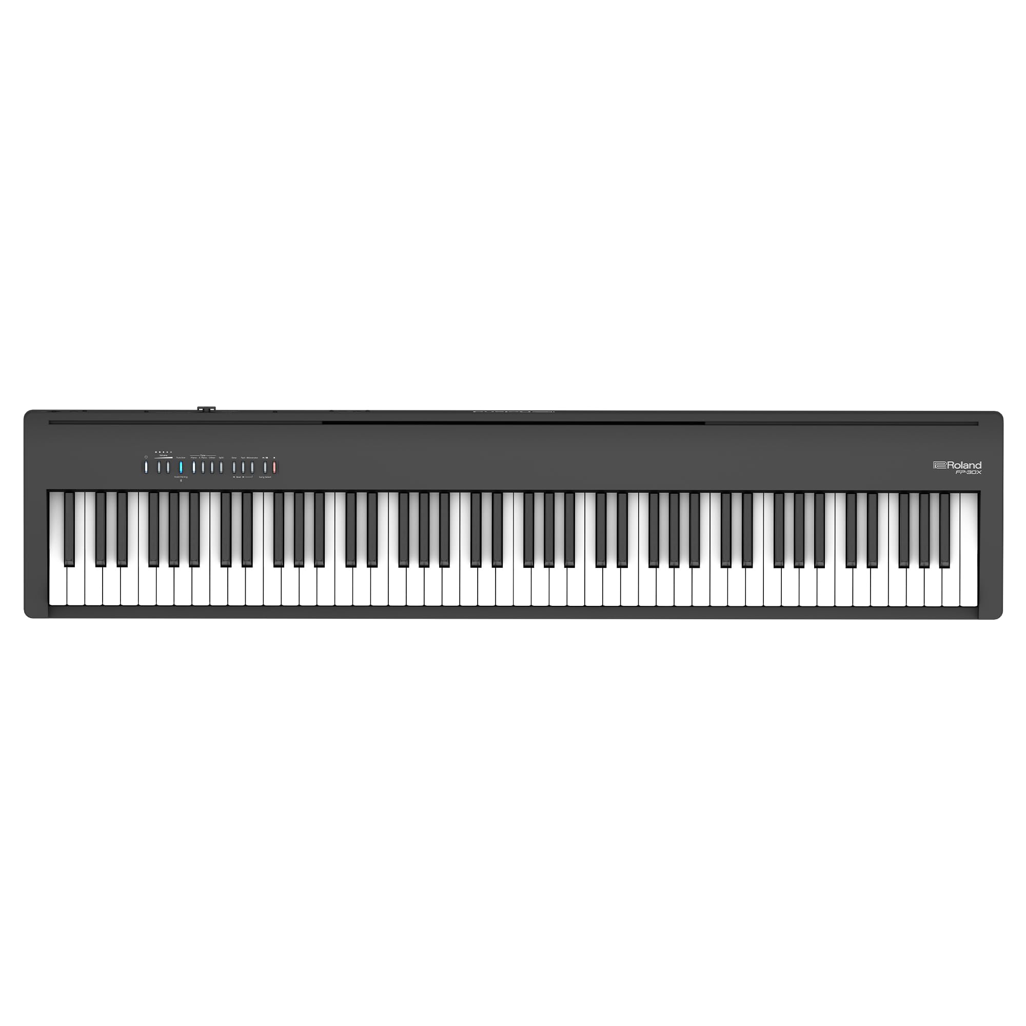 Roland Dahili Güçlü Amplifikatör ve Stereo Hoparlörlü FP-30X Dijital Piyano. Rakipsiz Akustik Hissetme Sesi için Zengin Tonlu Otantik Fildişi 88-Note PHA-4 Klavye. (FP-30X-BK), Siyah