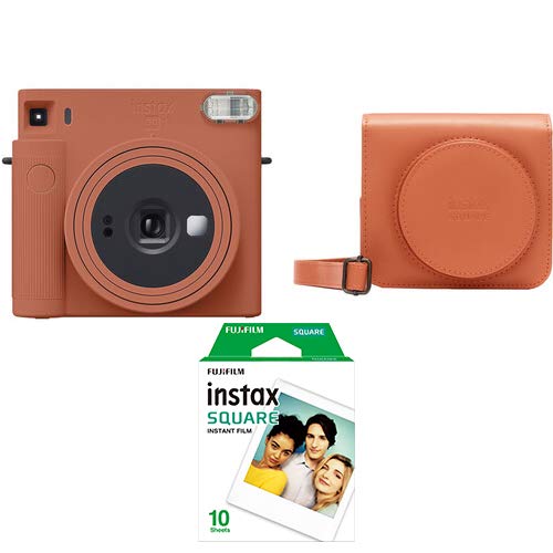 Instax Fujifilm SQ1 Terracotta Turuncu Fotoğraf Makinesi+Askı+pil+10'lu Film+Çanta