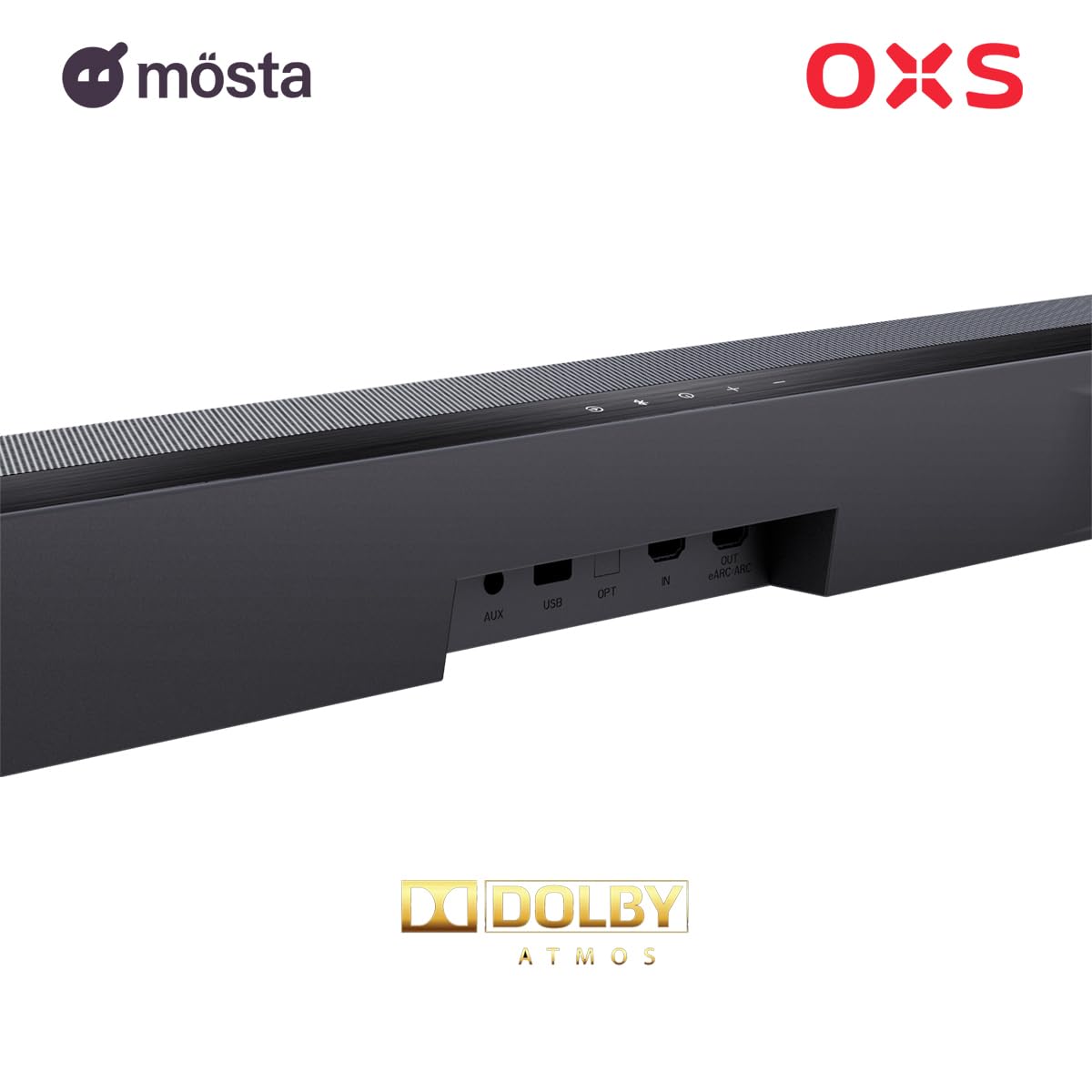 OXS S5 Dolby Atmos Soundbar 3.1.2 kanal, entegre subwoofer, esnek bas, diyalog geliştirme, Bluetooth 5.0 ve HDMI eARC bağlantısı, 5 EQ modu, 4K HDR Geçiş, Ev Sinema Sistemi