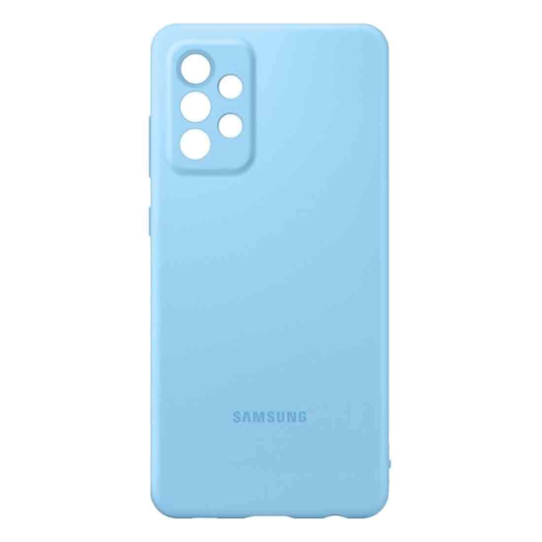 Samsung Silikon akıllı telefon kılıfı EF-PA725 Galaxy A72 için cep telefonu kılıfı, silikon, koruyucu kılıf, darbeye dayanıklı, ince ve kullanışlı, mavi