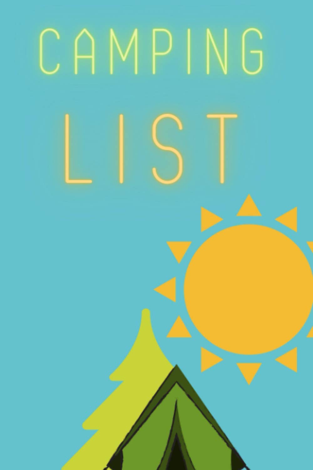 Camping List: Checklist and prepare all important things & also notebook of Itinerary Journal Memo B