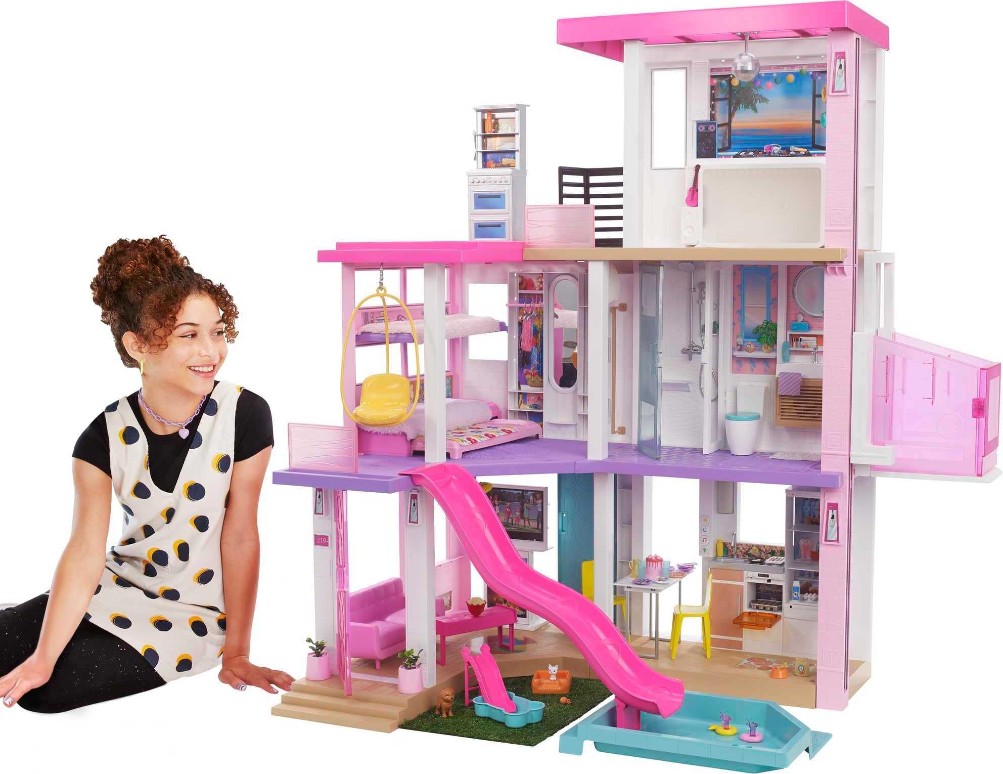 Barbie'nin Rüya Evi™ Oyun Seti Barbie'nin Rüya Evi (115 cm), 75'ten Fazla Aksesuarı Bulunan, 3 Katlı