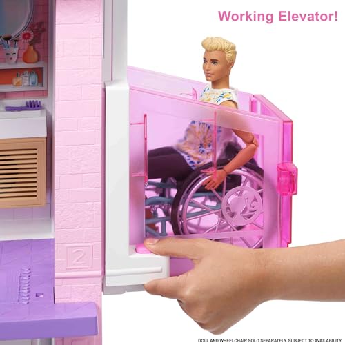 Barbie'nin Rüya Evi™ Oyun Seti Barbie'nin Rüya Evi (115 cm), 75'ten Fazla Aksesuarı Bulunan, 3 Katlı