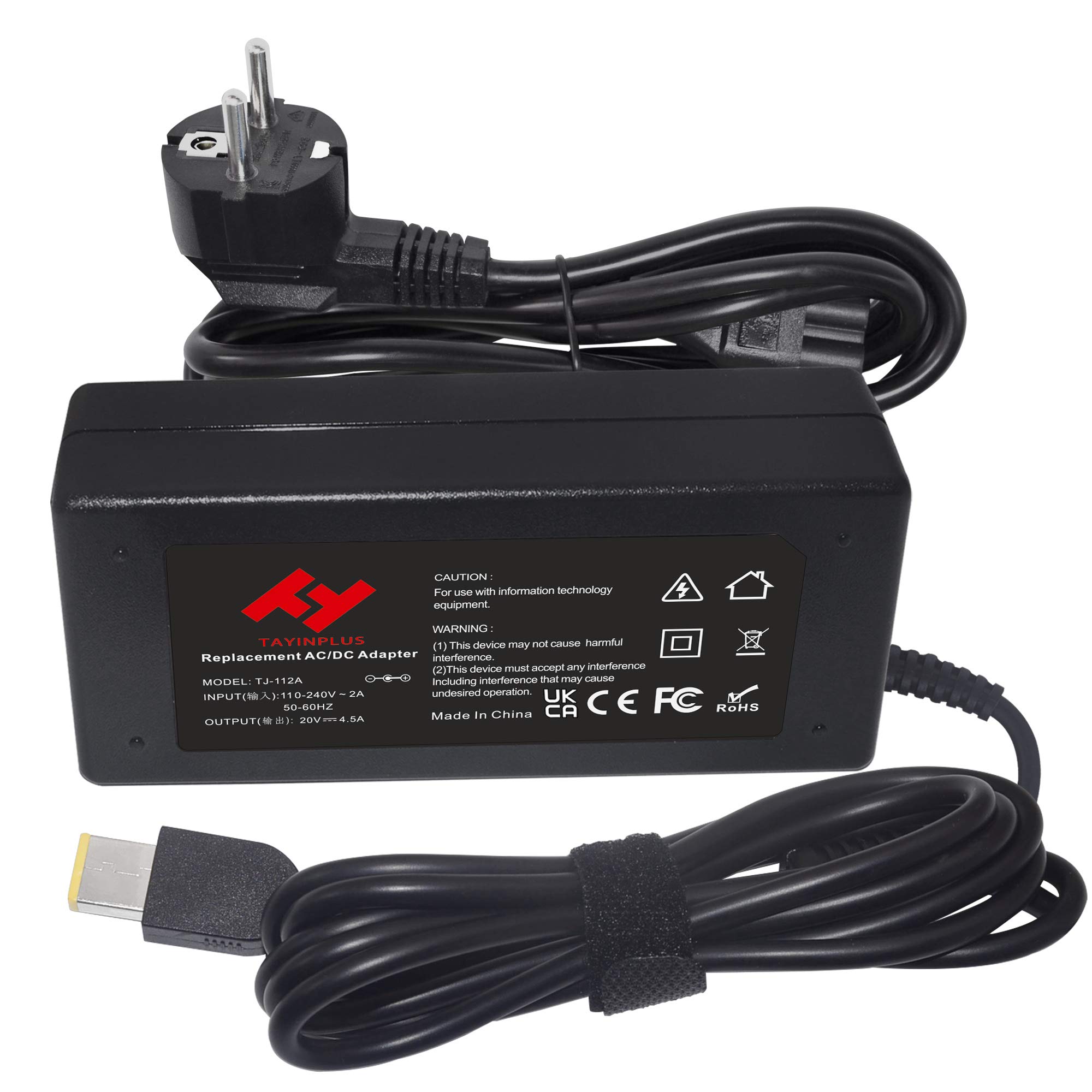 Lenovo Şarj Kablosu için Dizüstü Bilgisayar Güç Adaptörü 20V 4.5A 90W ADLX90NCC3A Thinkpad T470 T460 T440 T440P T440S T540P Chromebook AC Adaptörü 11*5,0 mm