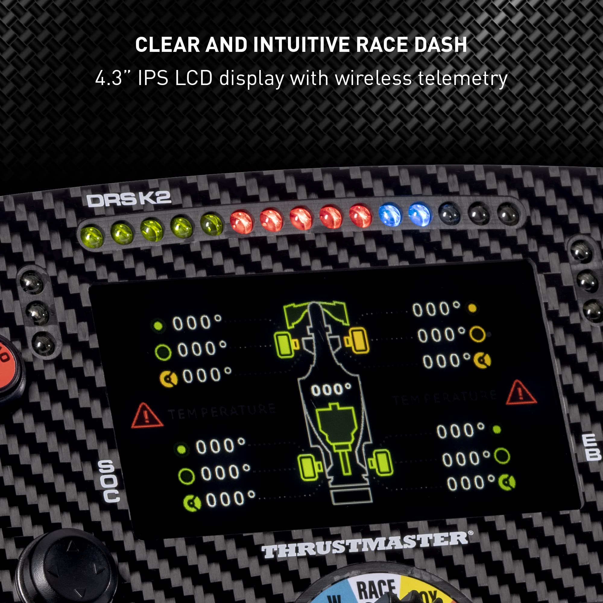 Thrustmaster Formula Wheel Add-On Ferrari SF1000 Edition - PC, PS4, PS5, PS5 Pro, Xbox One ve Xbox Series X|S için LED Ekranlı Yüksek Performanslı Yarış Direksiyonu