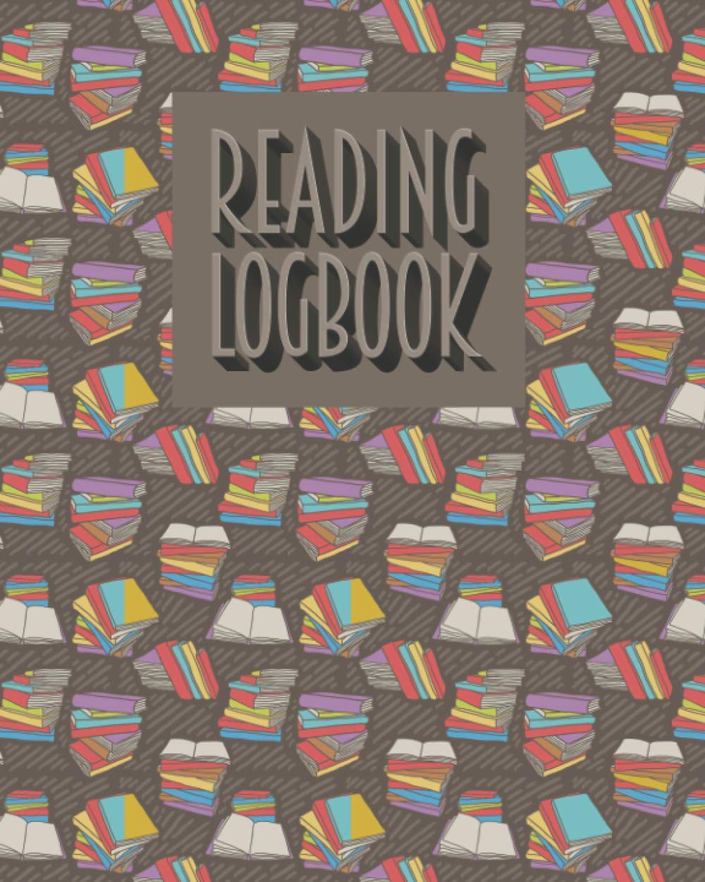 Reading Logbook: Book Review Journal, Reading Tracker Diary and Notebook, Great Gift for Book Lovers, White Paper, 8″ x 10″, 110+ Pages
