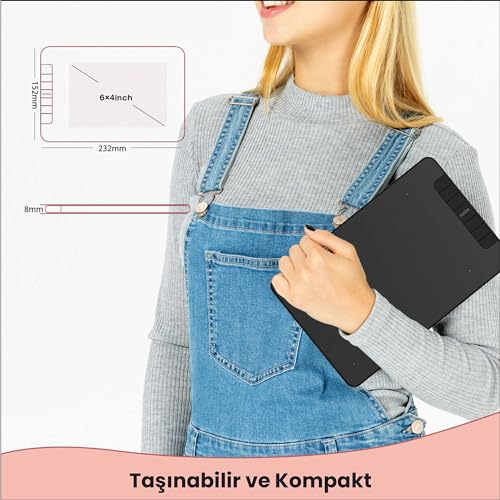 Veikk VK640 6x4" 6 Kısayol Tuşlu Grafik Tablet+Kalem