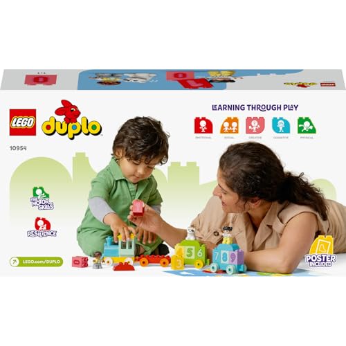 LEGO DUPLO İlk Sayı Treni - Saymayı Öğren 10954-18 Ay ve Üzeri Çocuklar İçin Sayma Yetisini Geliştir