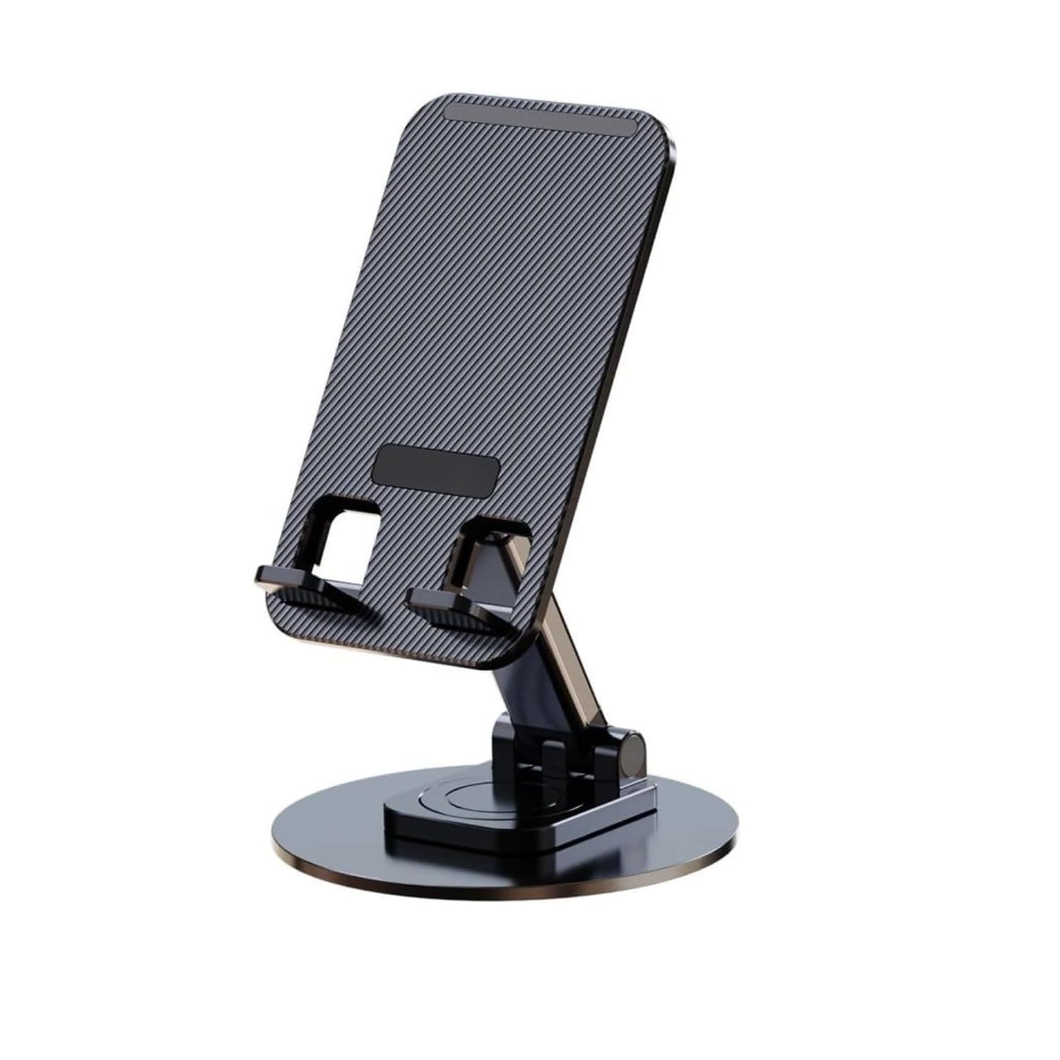 HT-A10 Masaüstü Telefon Tablet Tutucu Stand Taşınabilir Portatif Metal Taban 360 Derece Dönebilir
