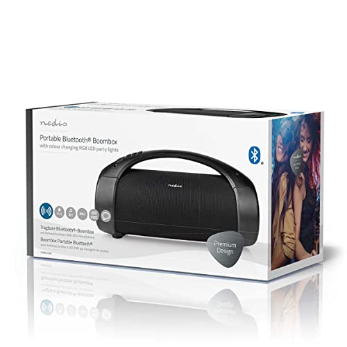 NEDIS Party Boombox - 50W Taşınabilir Bluetooth® Hoparlör SPBB315BK