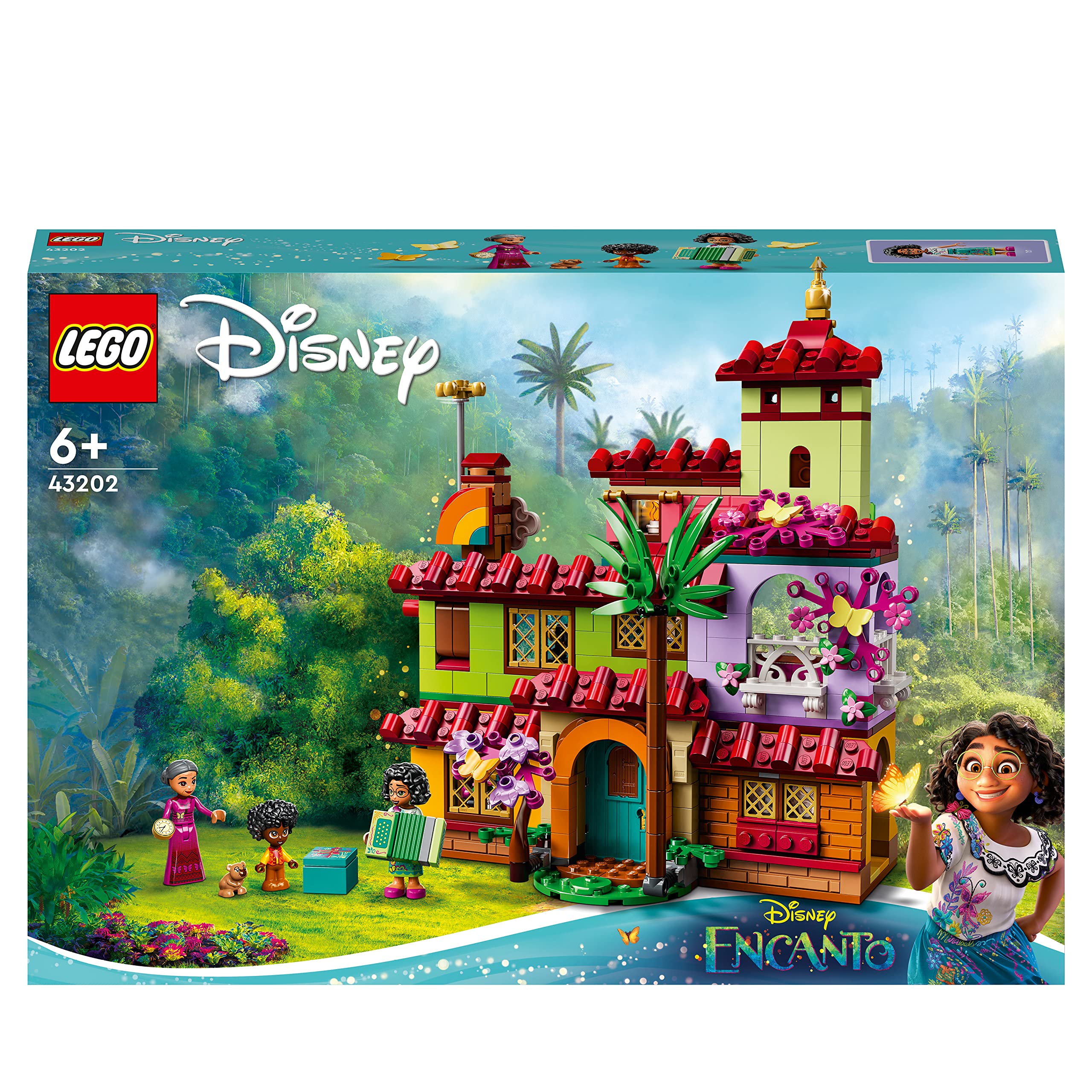 LEGO | Disney Princess Madrigal Evi 43202-6 Yaş ve Üzeri Prenses Seven Çocuklar İçin Abuela ve Mirabel Minifigürü İçeren Yaratıcı Oyuncak Yapım Seti (587 Parça)