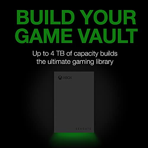 Seagate Game Drive for Xbox, 2 TB, Taşınabilir Harici HDD Sabit Sürücü, USB 3.0, Xbox One İçin Tasarlandı, 2 Yıl Rescue Services (STKX2000400)