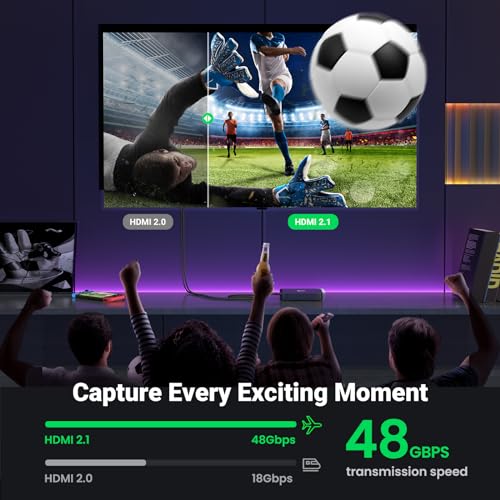 UGREEN 8K HDMI 2.1 Uzatma Kablosu Dişi Erkek HDMI Uzatma UHD ARC desteği PS5, Xbox One vb.(0.5M)