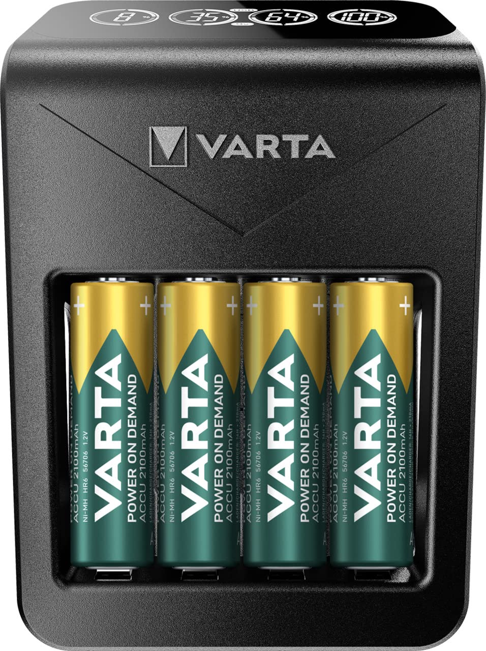 VARTA LCD PLUG CHARGER + 4 Adet 2100 mAh Pil Hediyeli