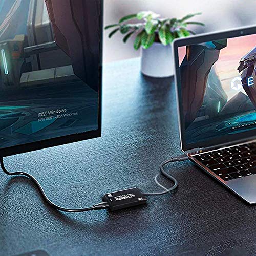 Coverzone 1080P 30Hz USB Video capture Taşınabilir USB Yakalama Kartı Oyun Yakalama Adaptörü Gerçek Zamanlı Canlı Akış Senkronizasyon Çıkışı Ses ve Video GÖRÜNTÜ AKTARIMI İÇİN KULLANILMAZ
