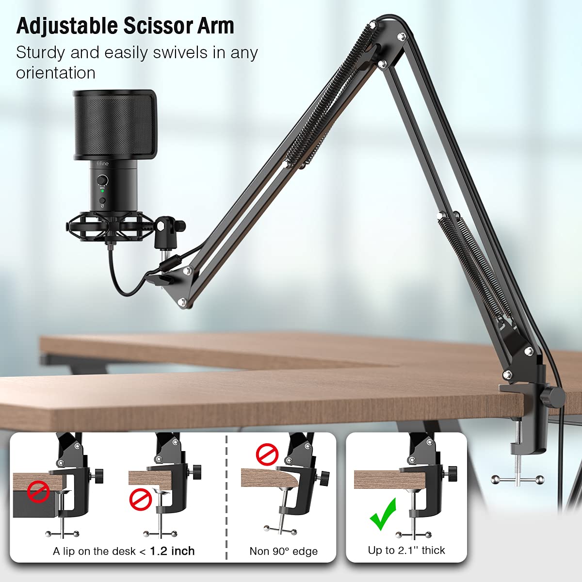 Fifine T683 USB Condenser Mikrofon Kayıt Seti