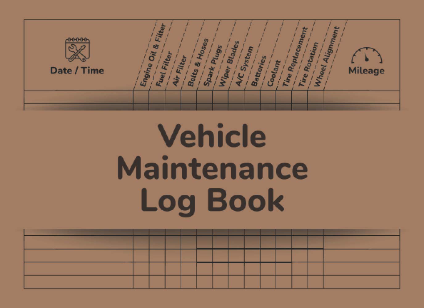 Vehicle Maintenance Log Book: Complete Car Maintenance Book | Service and Repair Record Book for Cars, Trucks, and 4 x 4 Owners
