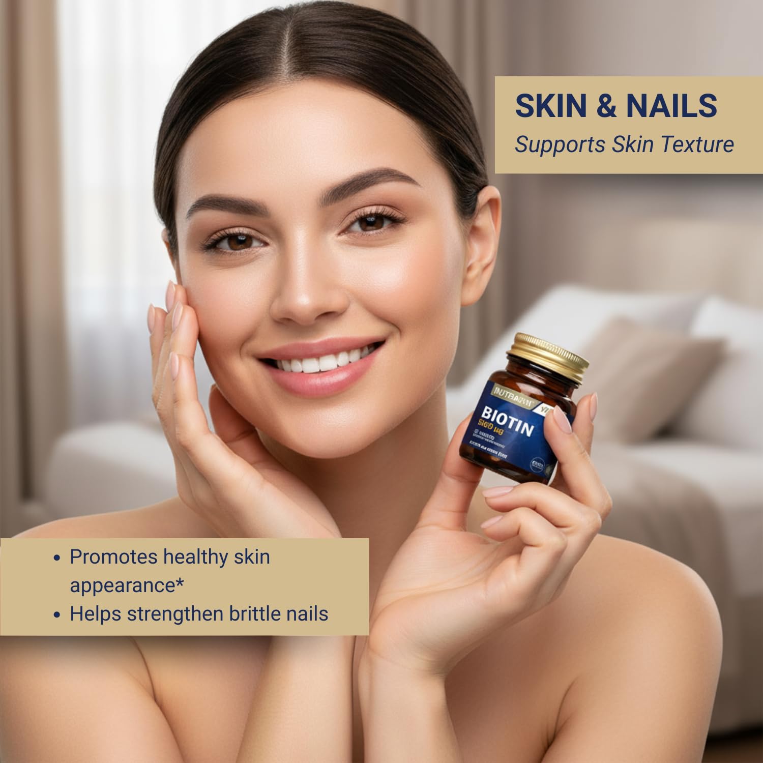 Nutraxin Vitals Biotin 5000 mcg 30 Tablet Takviye Edici Gıda