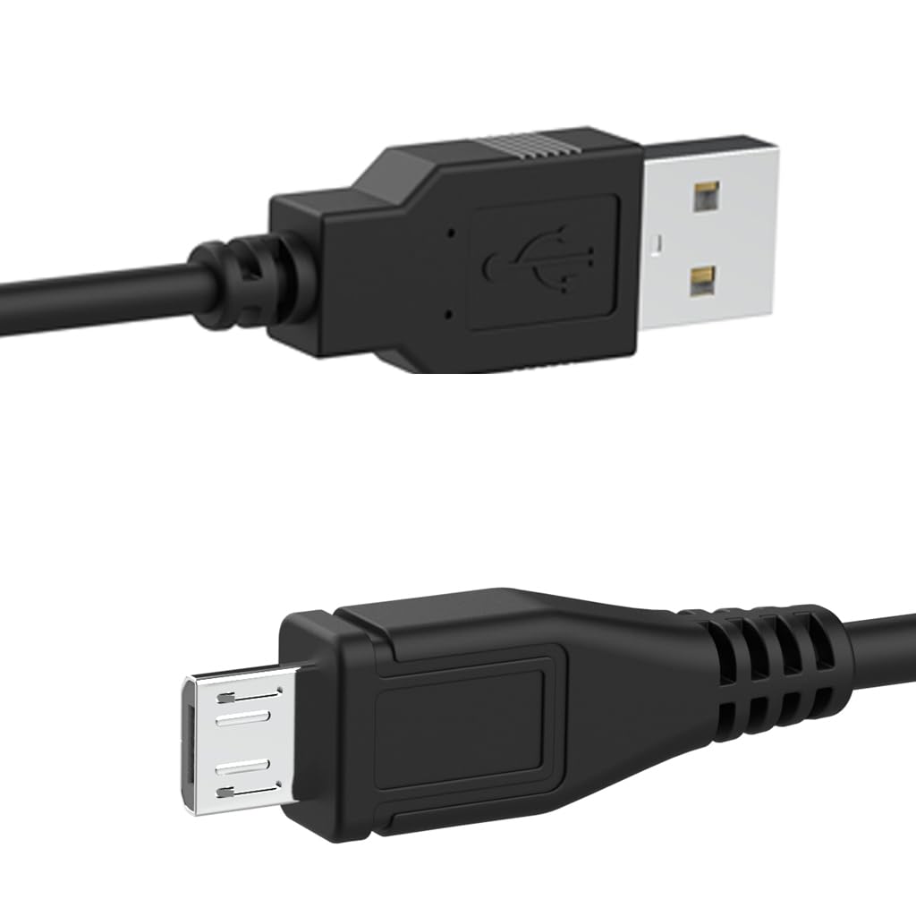 HAUZIK Şarj Kablosu Mikro USB Kablosu PS4 Kumandası, Playstation 4, PS4 Pro, PS4 Slim, DUALSHOCK 4 Kablosuz Sap [6FT/1,8m, 2 Adet] ile Uyumlu