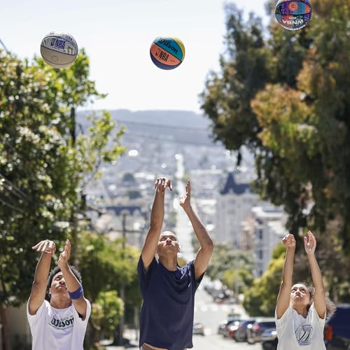 Wilson Basketbol NBA DRV PLUS, Dış Mekan, Kauçuk, Boyut: 6, Kahverengi