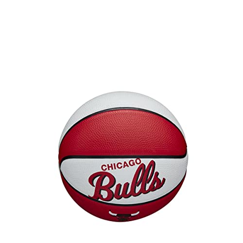 Wilson Mini Basketbol Takımı RETRO, Chicago Bulls, Dış Mekan, Lastik, Boyut: MINI