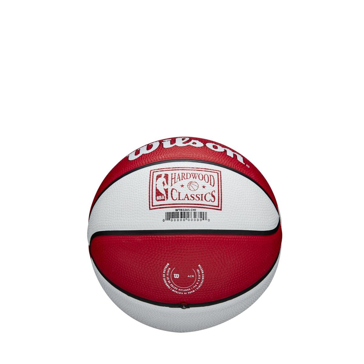 Wilson Mini Basketbol Takımı RETRO, Chicago Bulls, Dış Mekan, Lastik, Boyut: MINI