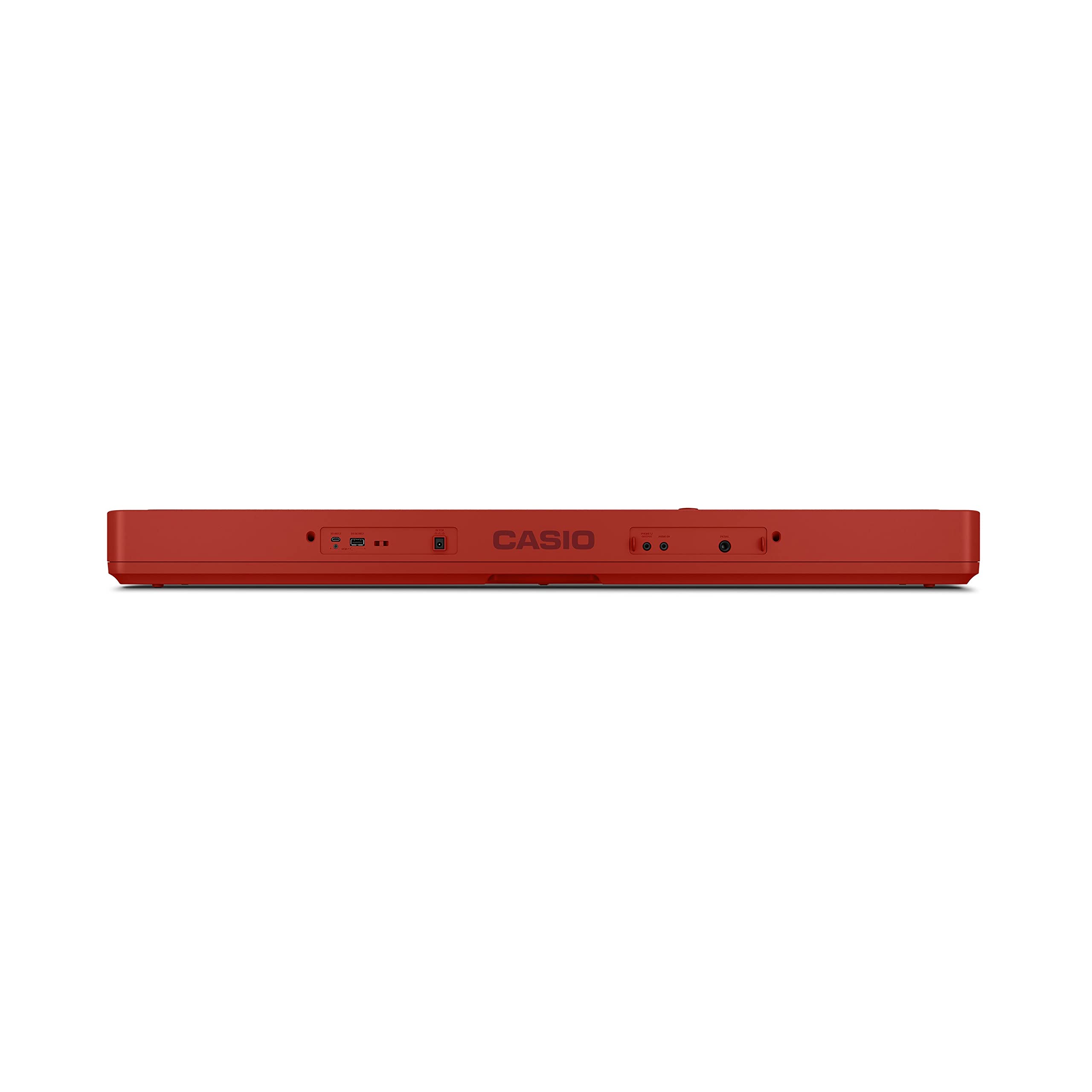 Casio CT-S1RD Casiotone piyano klavye, 61 vuruşa duyarlı tuşlu, kırmızı