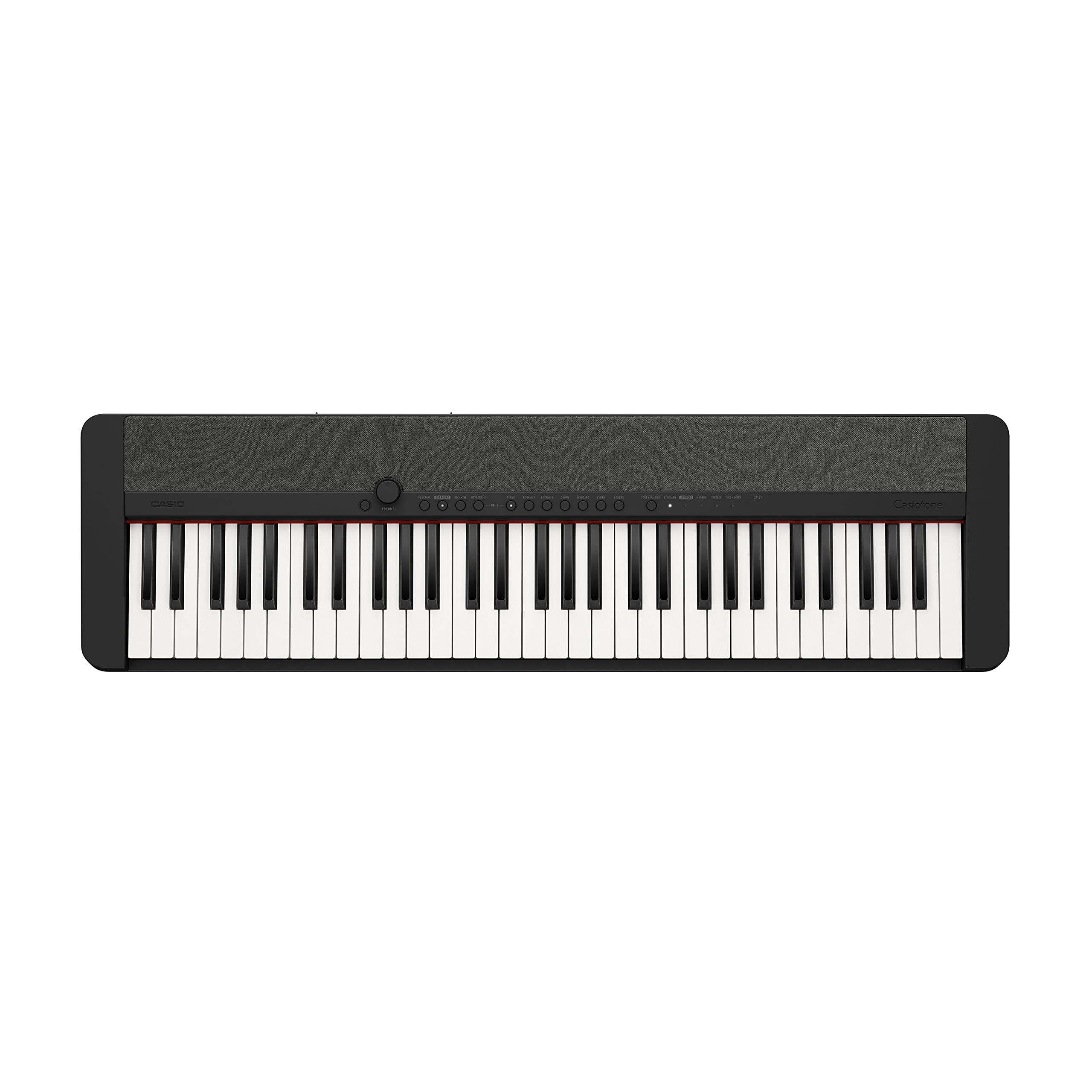 Casio CT-S1BK Casiotone piyano klavye, 61 vuruşa duyarlı tuşlu, siyah