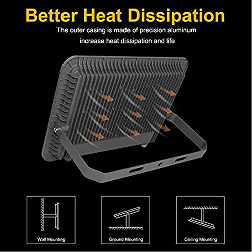 200 W LED dış mekan spotu, 6000 K dış mekan LED spot ışığı, soğuk beyaz LED spot ışığı, 20.000 lm süper parlak LED projektör LED dış mekan aydınlatması IP65 su geçirmez projektör LED spot lamba iç mekan lamba aydınlatması