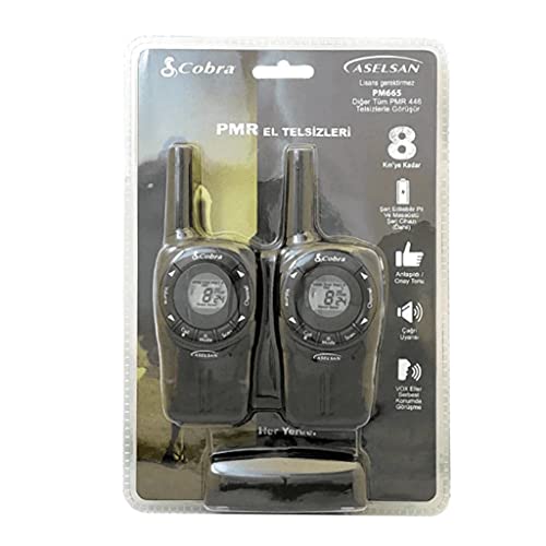 Aselsan Cobra PM665 Pmr 2'li El Telsizi Siyah