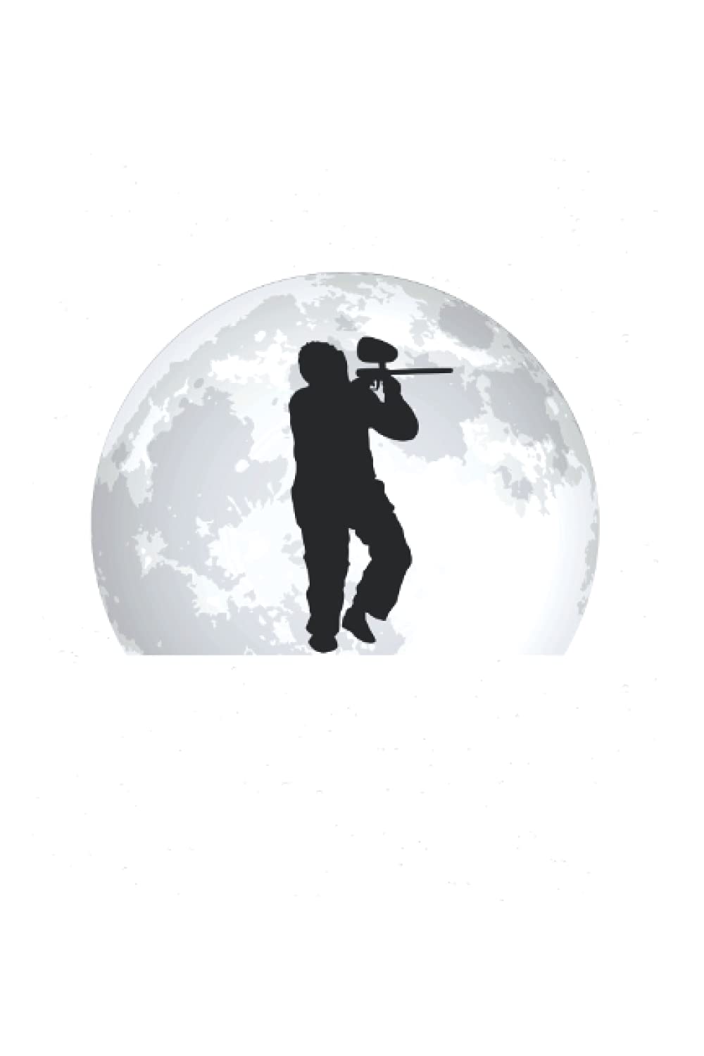 Paintball Notizbuch: Paintball Mond Paintballer Paintballspieler / 6x9 Zoll / 120 karierte Seiten Seiten