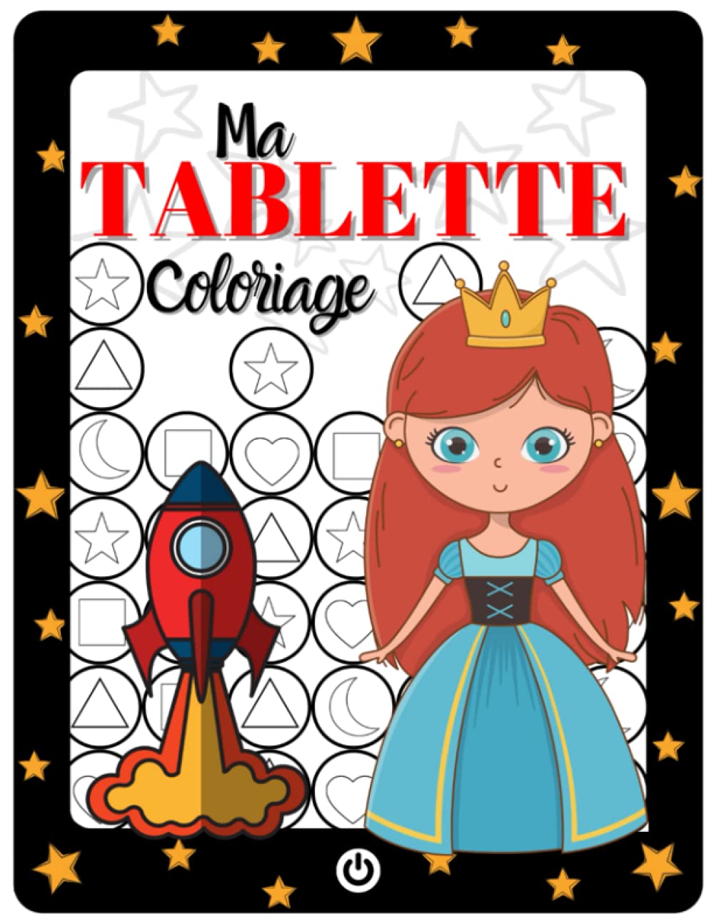 Ma tablette coloriage (cahier en forme de tablette): Cahier de coloriage en forme de tablette (Frenc