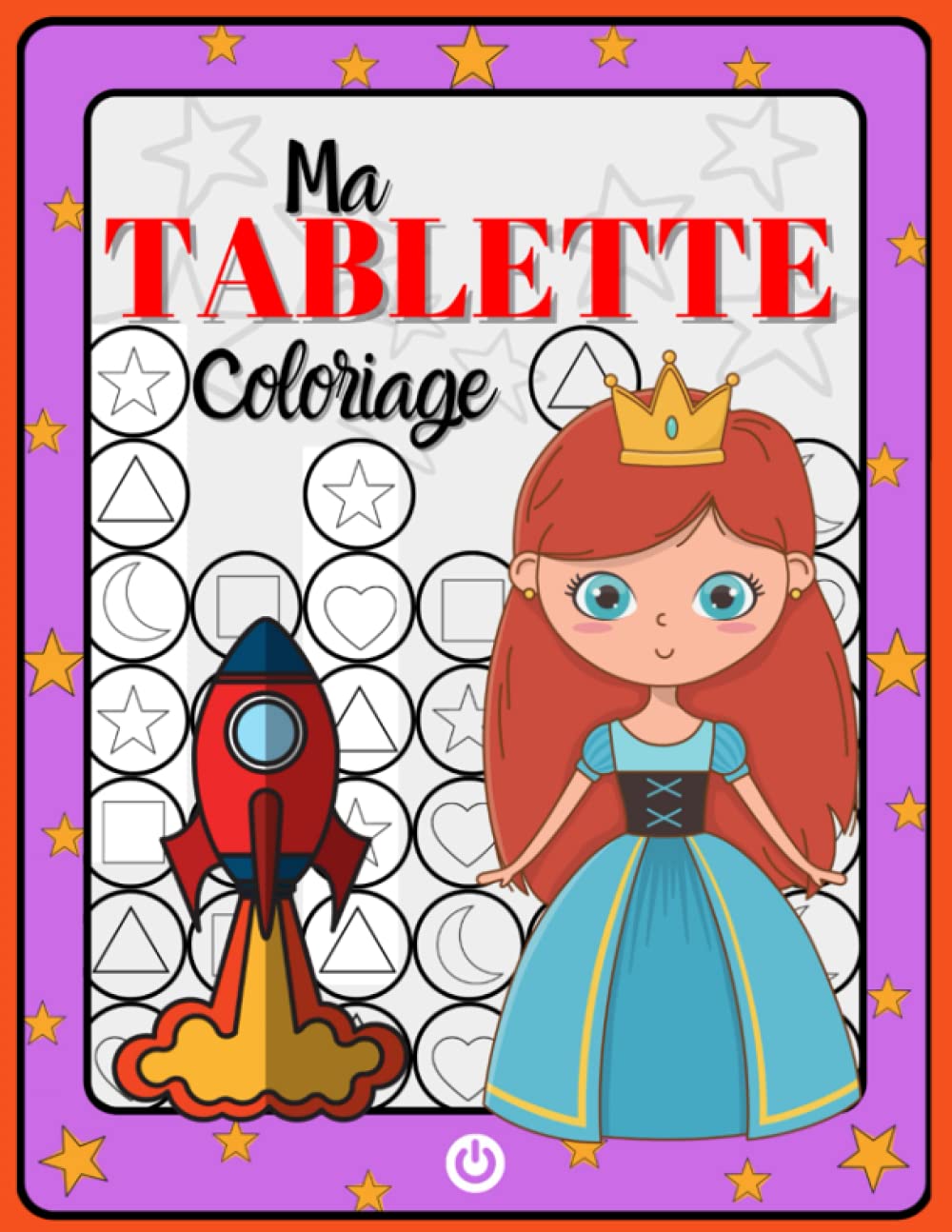 Ma tablette coloriage: Couverture violette - Ma tablette coloriage - cahier de coloriage pour enfant