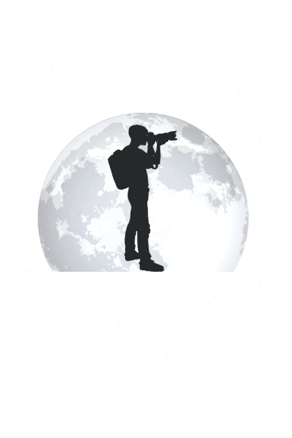 Fotograf Notizbuch: Fotograf Mond Kamera Fotojournalist Spiegelreflex / 6x9 Zoll / 120 linierte Seiten Seiten