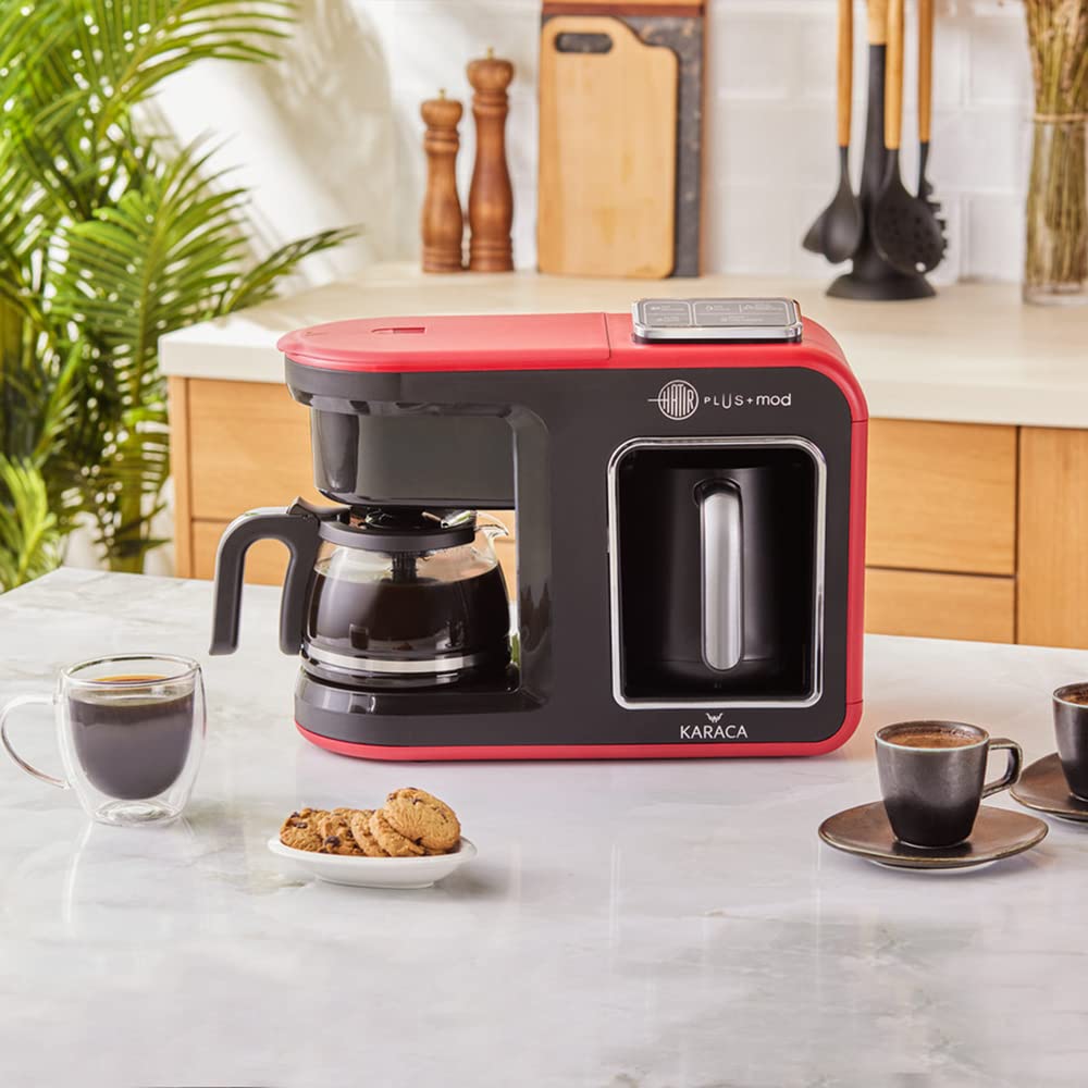 Karaca Hatır Plus Mod 5 in 1 Kahve Ve Çay Makinesi Kırmızı