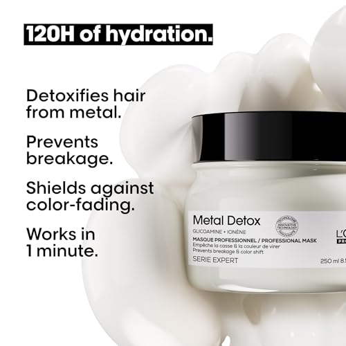 L'Oréal Professionnel Paris Serie Expert Metal Detox Renkli Ve Açıcı Ile Işlem Görmüş Saçlar Için Metal Karşıtı Saç Bakım Maskesi 250ml
