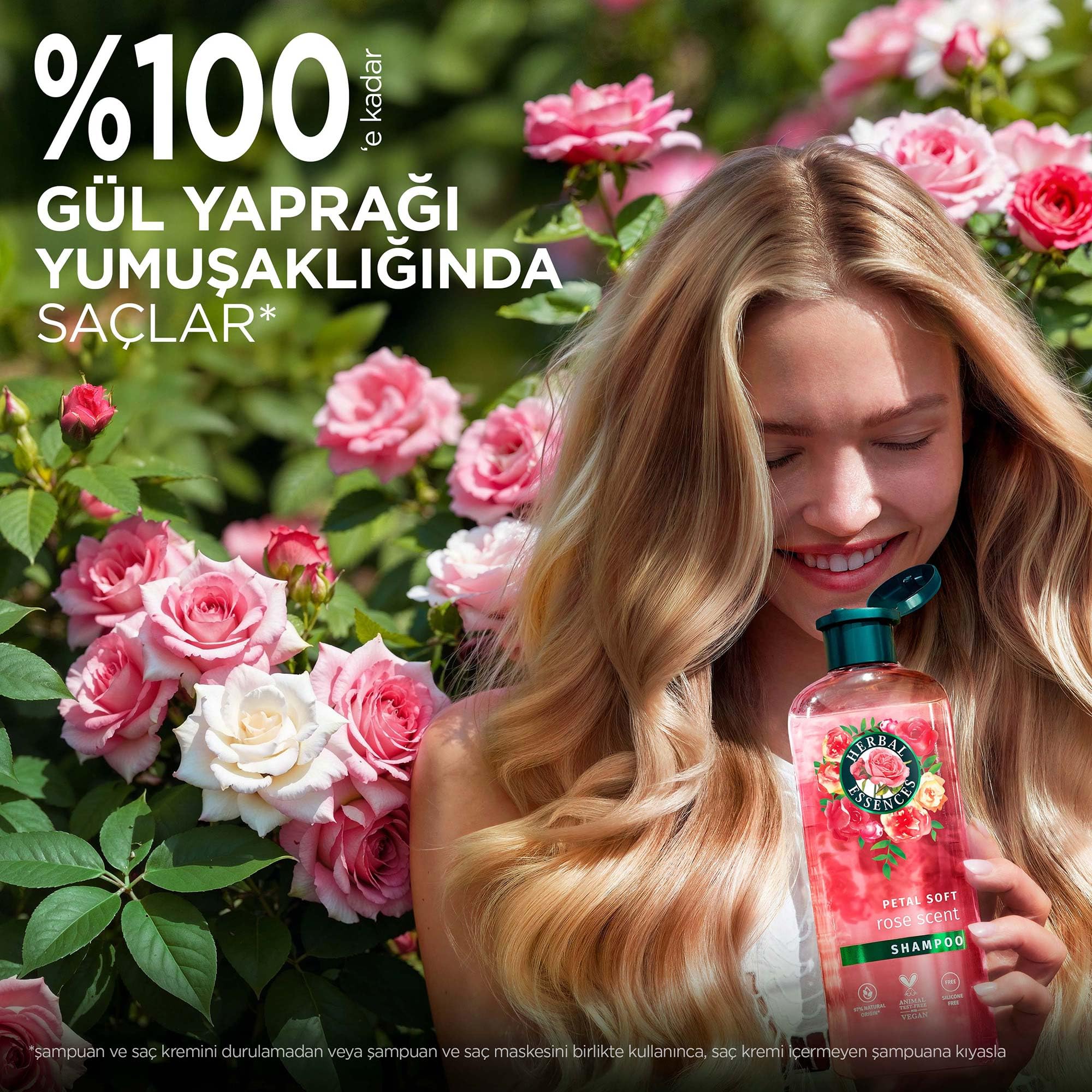 Herbal Essences Kadifemsi Yumuşaklık Gül Kokulu Saç Bakım Kremi 250ml