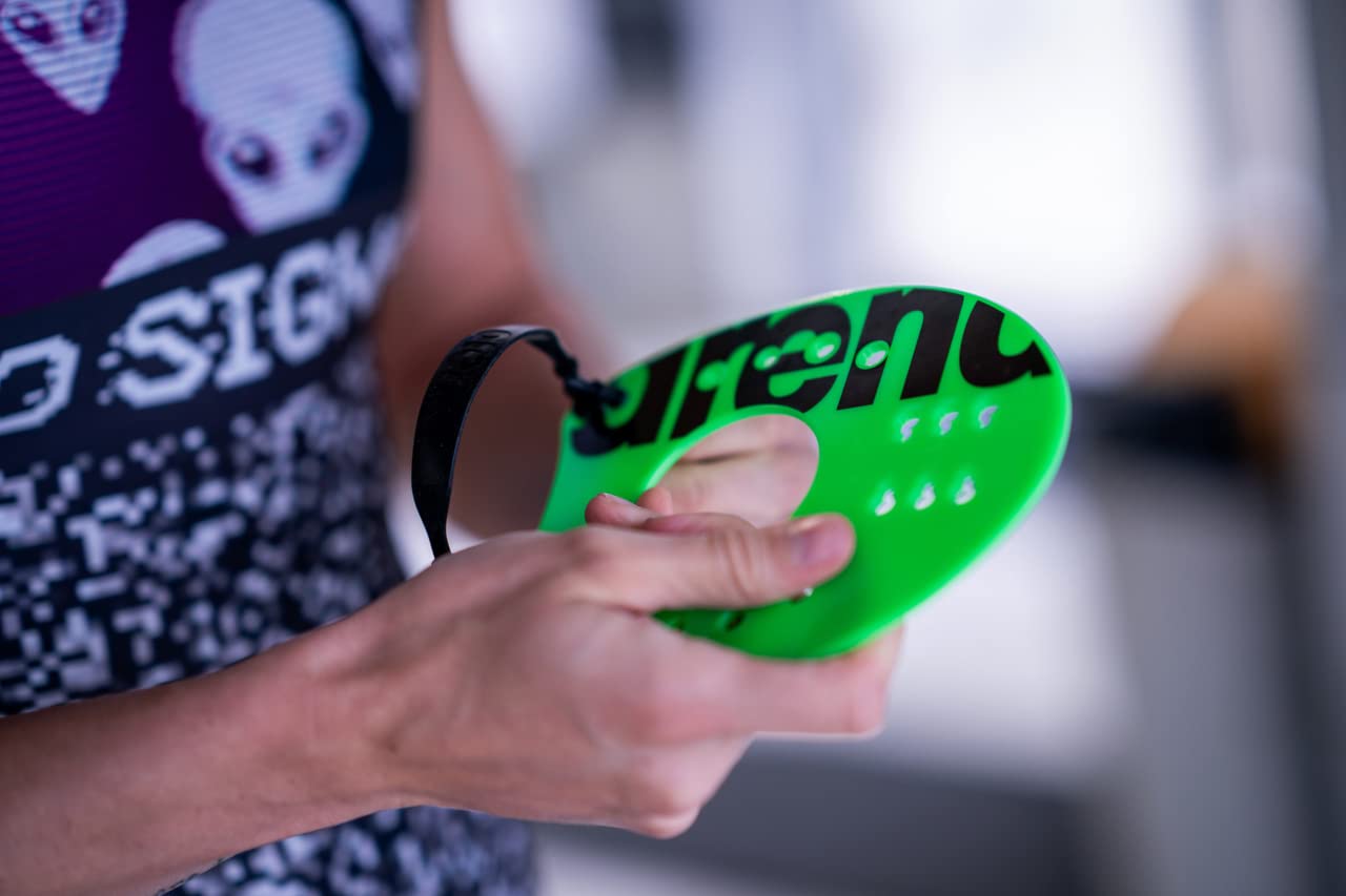 ARENA Havuz Aksesuarları Elite Handpaddle 2 Antrenman Malzemesi, Üniseks, Siyah/Beyaz (Çok Renkli),