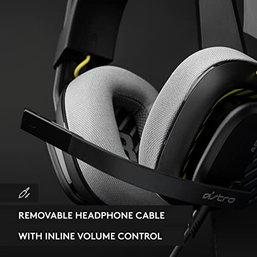 Astro A10 Oyun Kulaklığı Gen 2 Kablolu Kulaklık - Kulak Üstü Oyun Kulaklığı Çevirmeli Sessiz Mikrofon, 32 mm Sürücüler, Playstation 5, Playstation 4, Nintendo Switch, PC, Mac için - Siyah