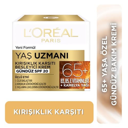 L'OREAL PARIS Yaş Uzmanı 65+ Kırışıklık Karşıtı Besleyici Krem