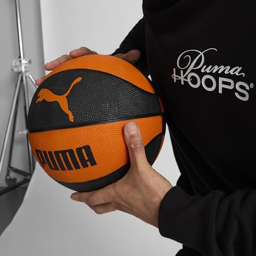 PUMA Unisex Yetişkin PUMA Basketball IND Top Mandarin Orange-Puma Black 40.5