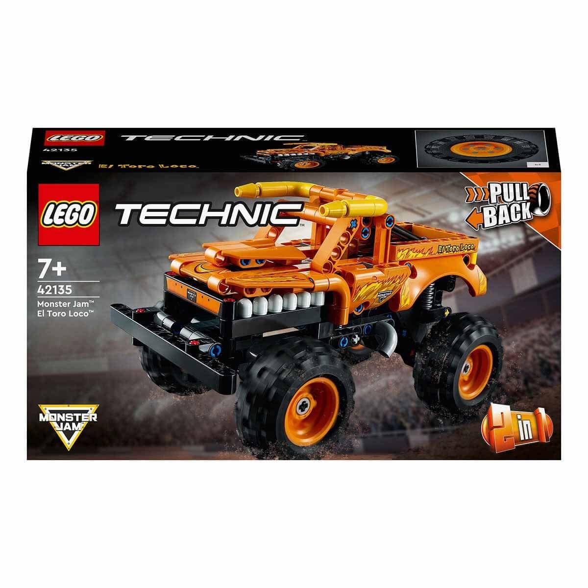 LEGO® Technic Monster Jam™ El Toro Loco™ 42135 – Araçları Seven Çocuklar İçin 2’si 1 Arada Yaratıcı Oyuncak Model Yapım Seti (247 Parça)