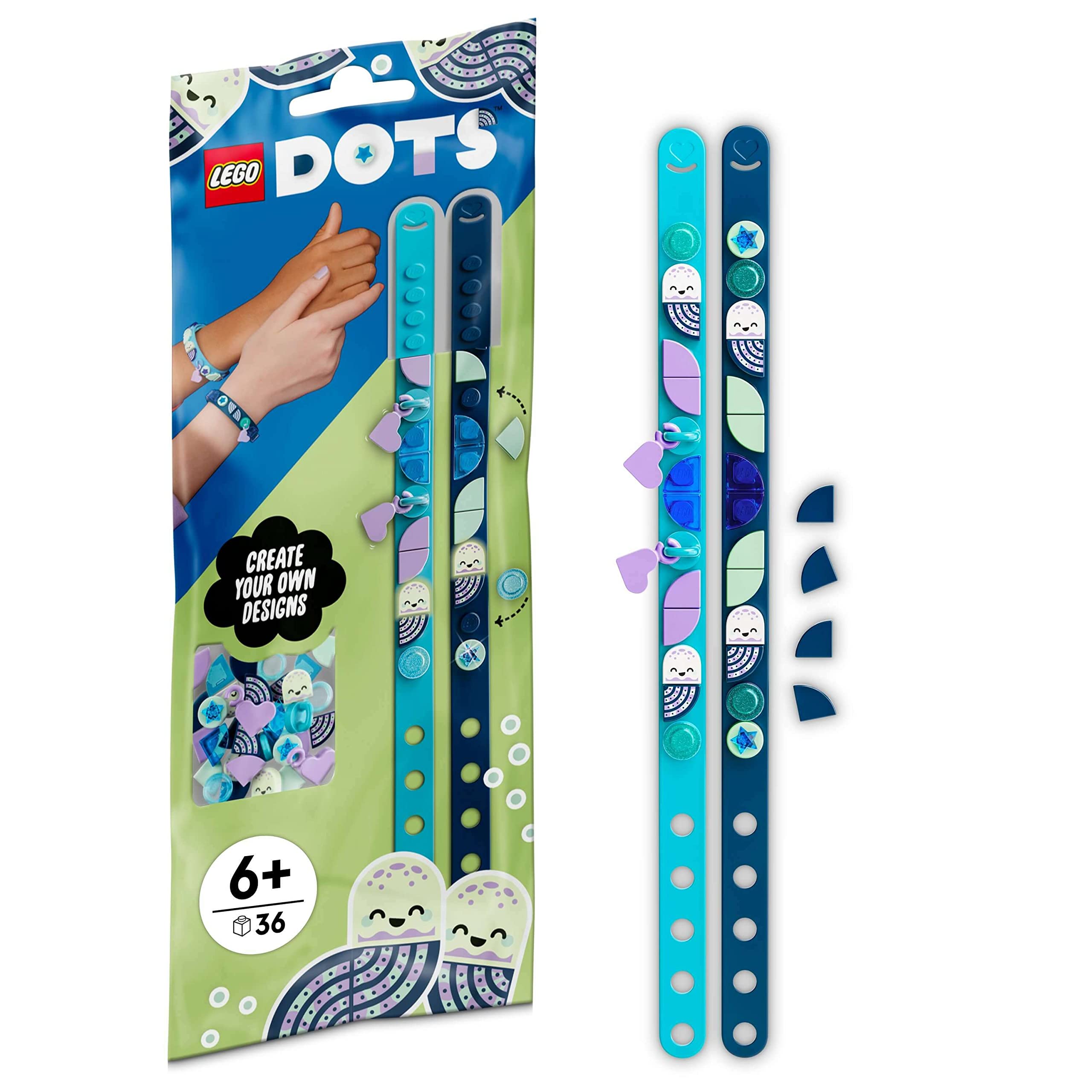LEGO® DOTS Derinliklere Doğru Charm’lı Bileklikler 41942-6 Yaş ve Üzeri Çocuklar için Kendin Yap Oyuncak Bileklik Yapım Seti (36 Parça)